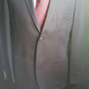 Cool42R H&M cotton linen blue blazer cotton lining